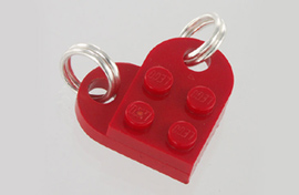 briques pendentifs... bijou coeur