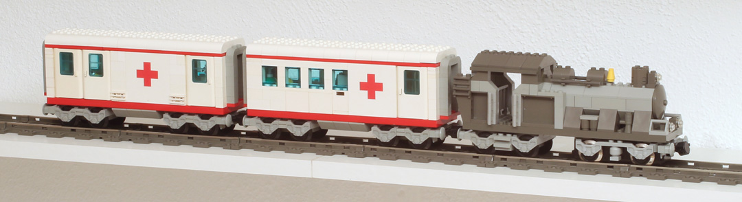 Train hôpital Lego