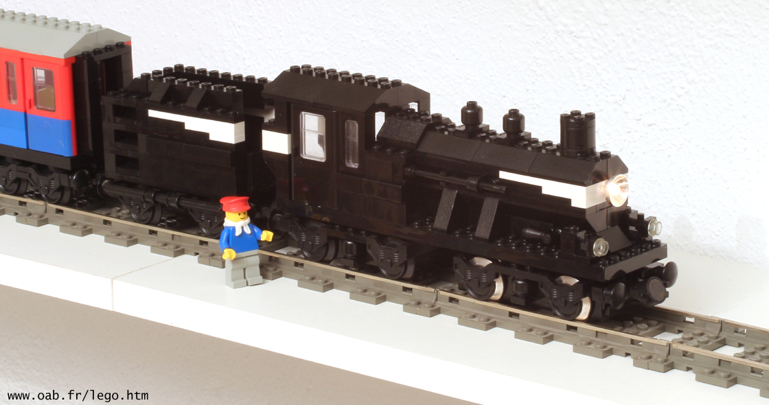 locomotive vapeur Lego 9V MOC