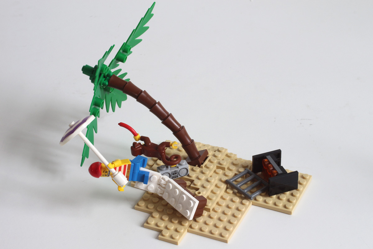 île Lego énormément beaucoup de vent !