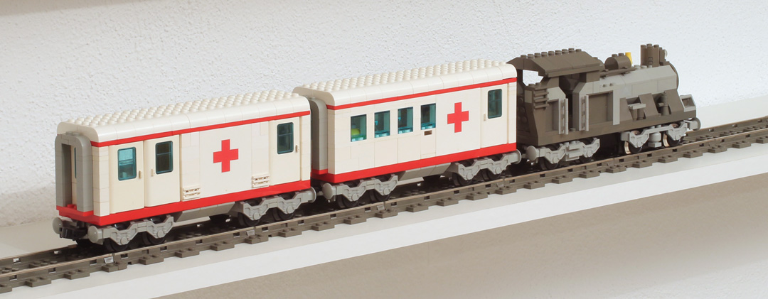 Train hôpital Lego