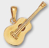 Bijoux musique : pendentifs clef de sol, guitare, violon, saxophone ...