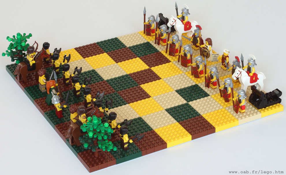 jeu d'échecs Lego Germains et Romains