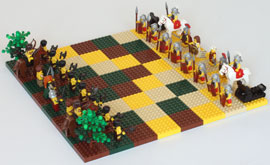 jeu d'échecs Romains et Germains