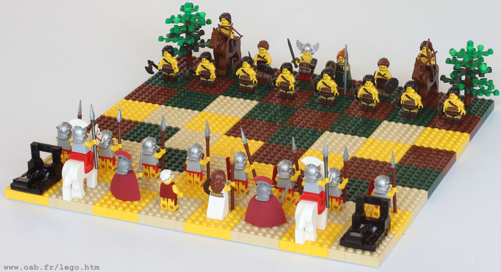 jeu d'échecs Lego Romains et Germains