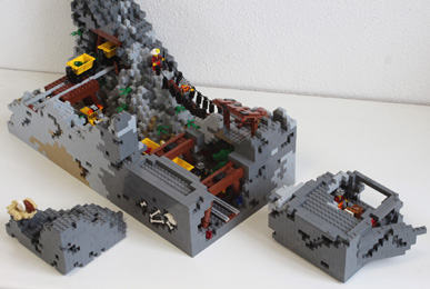 détail mine Lego