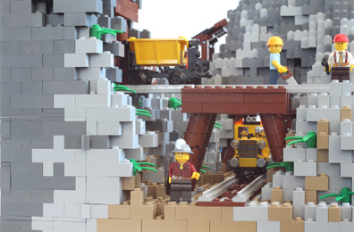 pont train Lego