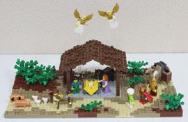 Crèche de Noël Lego