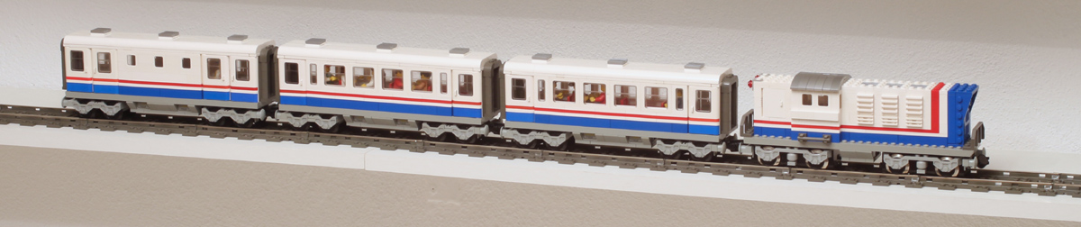 Train Lego 9V style 5580