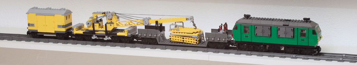 train wagon grue Lego