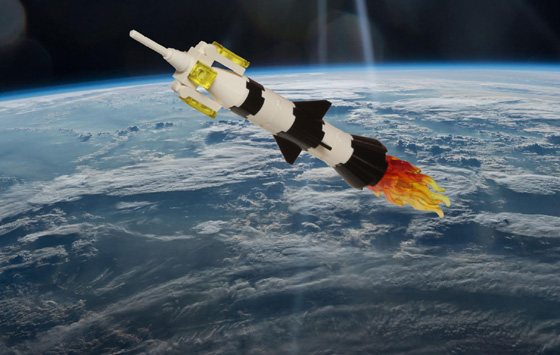 décollage fusée Lego