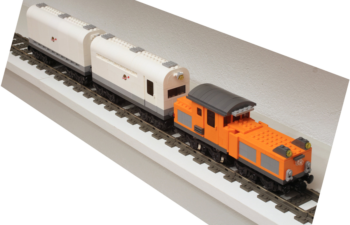 locomotive et wagons Lego