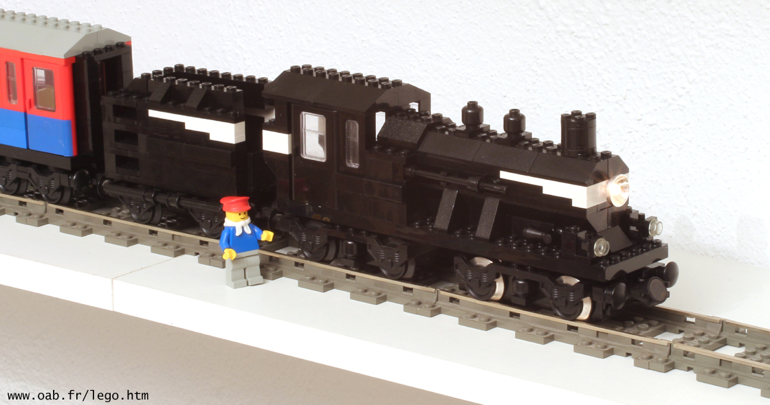 locomotive vapeur Lego 9V MOC