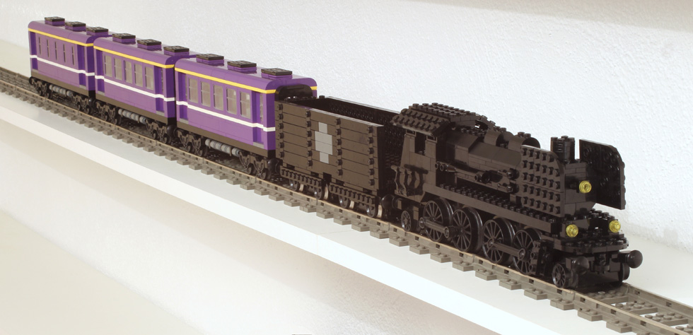 train Lego dark purple