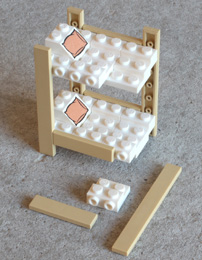 lit à étages Lego
