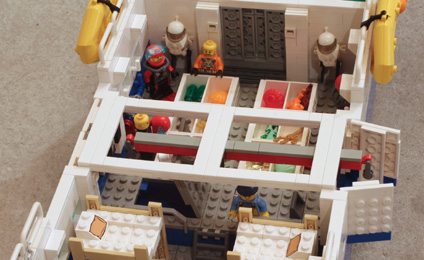 grue coulissante bateau Lego