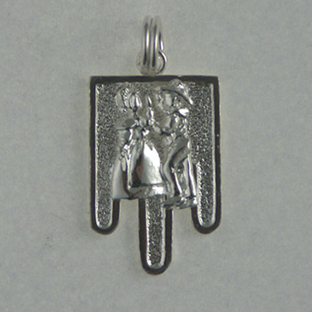 pendentif argent La bourrée de Paris