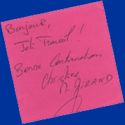 remerciements bijouterie Mirand