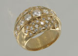bague or et diamants