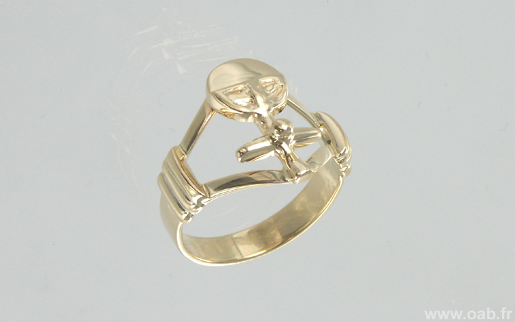 Bague poupée ashanti