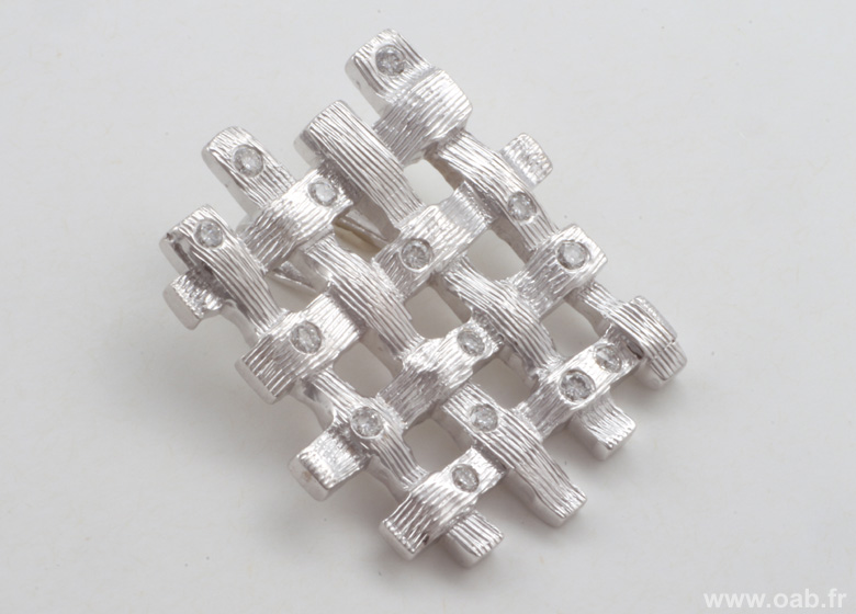 bijou "cagette"or et diamants"