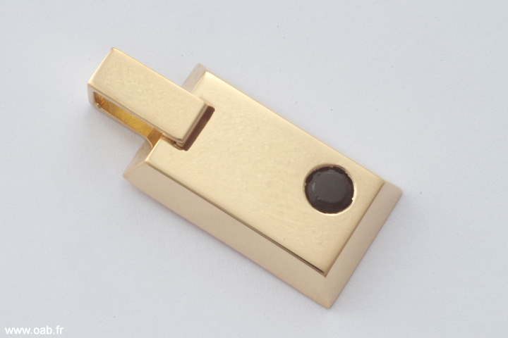 pendentif lingot d'or
