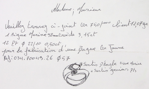 dessin bague