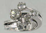 Bague or et diamants tailles anciennes