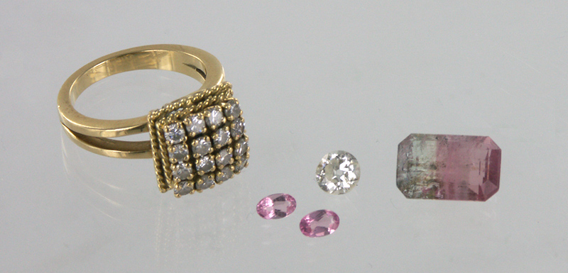 bague à transformer et pierres à monter