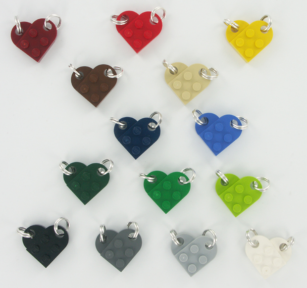 bijoux coeurs multicolores