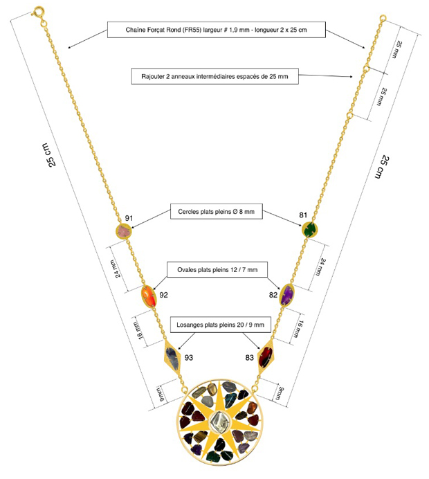 création collier et pendentif