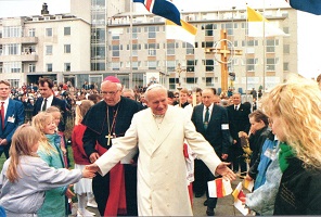 1989 Visite Saint Jean Paul II en Islande.