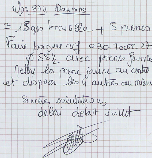 courrier client