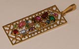 pendentif pierres fines
