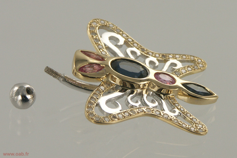 Piercing papillon