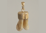 pendentif dents de cerf