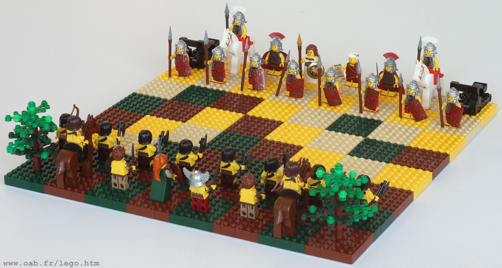 jeu d'échecs Lego Germains et Romains