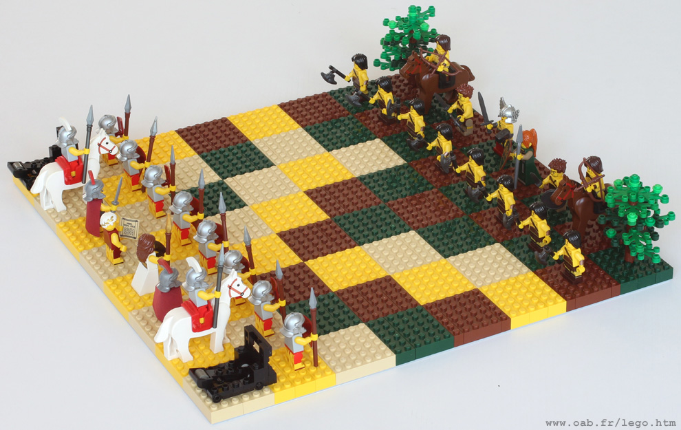 jeu d'échecs Lego Romains et Germains