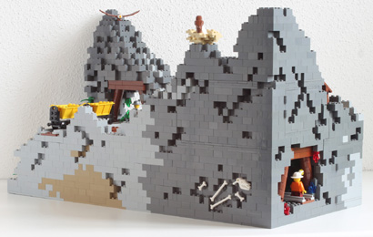 Mine Lego et vieux squelette...
