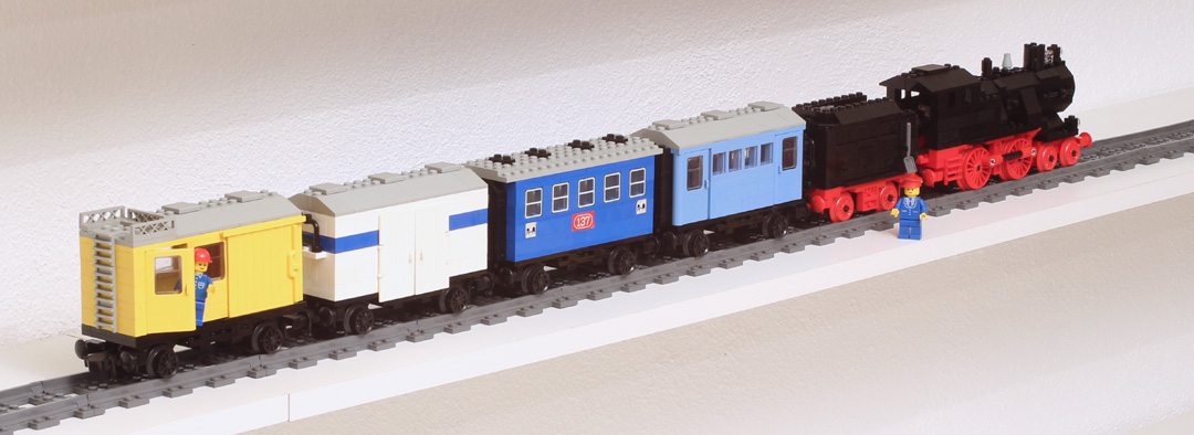 train Lego avec wagons 137, 7730 et 7735