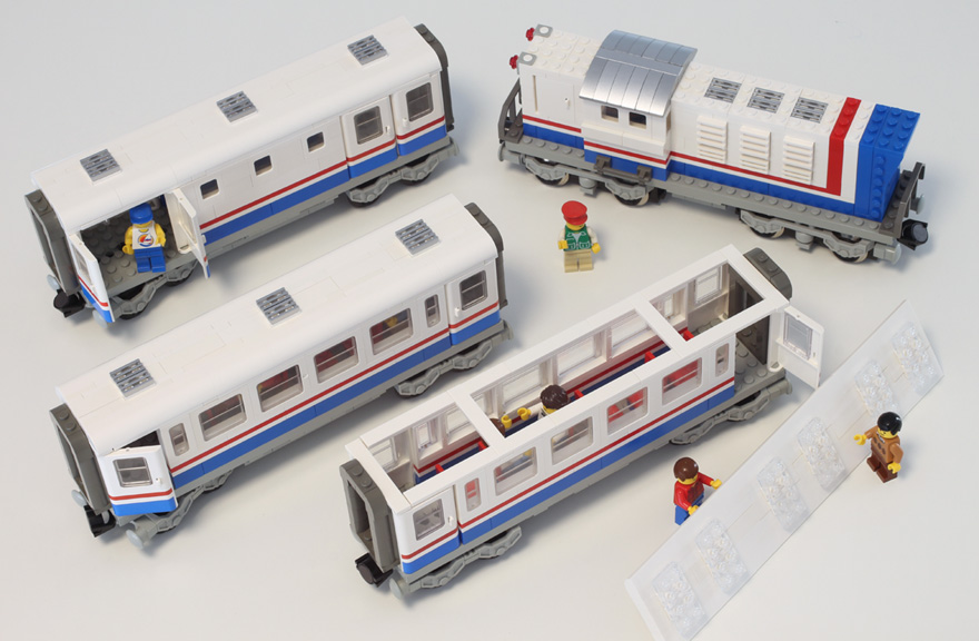 wagons et locomotive
