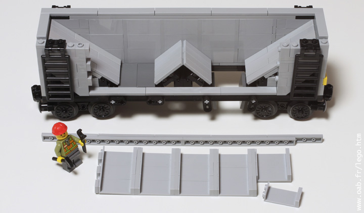 détail wagon trémie Lego